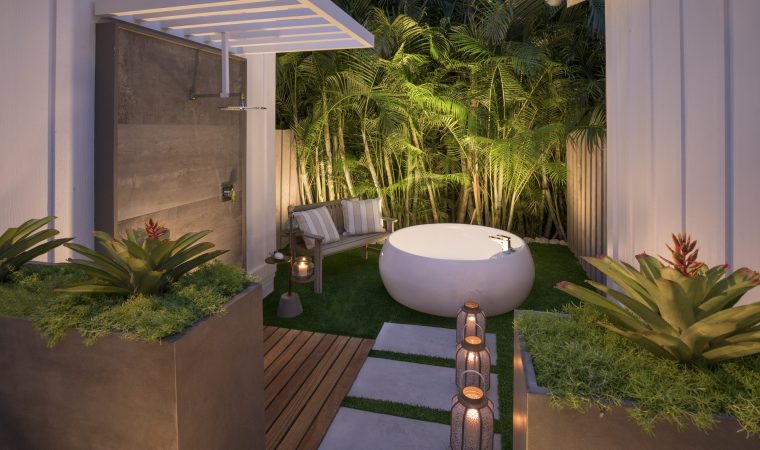 Garden Deck Evening Garden Deck Evening