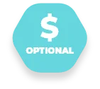 graphic with dollar sign and the word "optional" on it