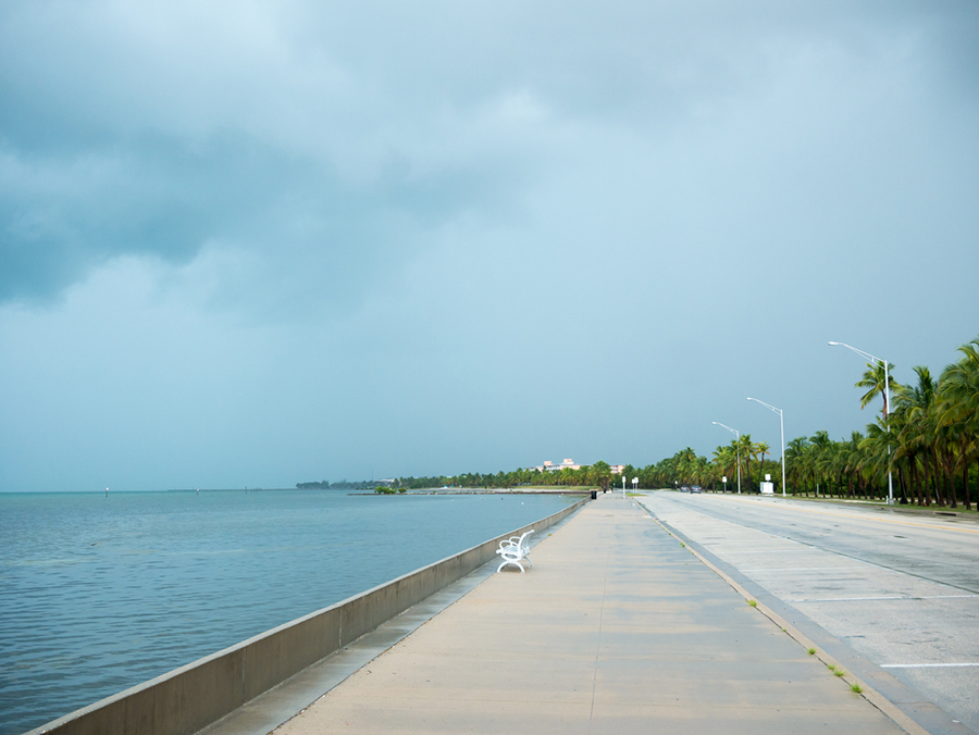 a rainy day in the Florida Keys